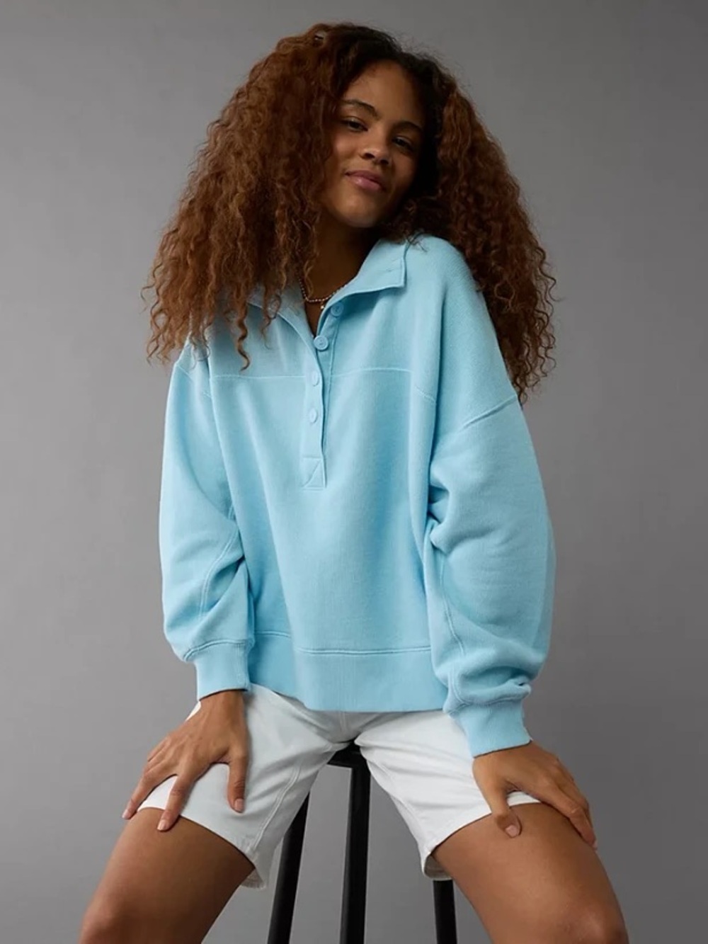 American eagle big hug blue sweatshirt